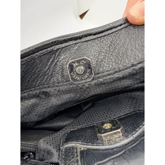 Vintage MC Marc Chantal Bag Black Leather? Silver Accents Small whimsigoth emo - Picture 6 of 14